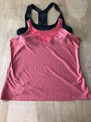 Marika Tek Seamless Tank Sportswear Yoga Built In Bra Top Size Small • $11.99