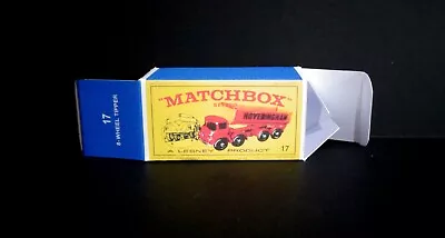 Matchbox Lesney No 17d  Hoveringham Tipper Reproduction Box (Box Only) • £2.89