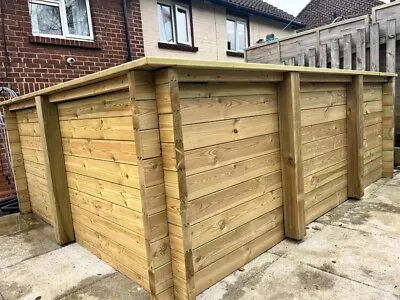 £950 • Buy Heavy Duty 44mm Tanalised Log Wood Garden Fountain Fish/Koi Pond Kit 760mm Deep