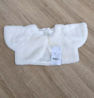 Monsoon Babies Ivory Shrug 80-86cms Size 12/18 Months Brand New • £15