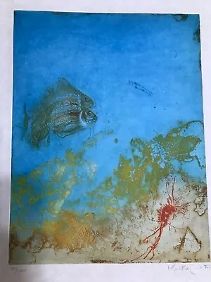 Kaiko Moti Color Viscosity/Aquatint /Etching! With Stanley Hayter! BEAUTIFUL! • $985