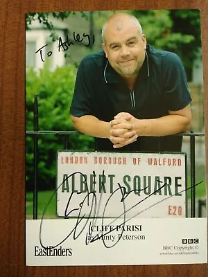 CLIFF PARISI *Minty Peterson* EASTENDERS HAND SIGNED AUTOGRAPH CAST PHOTO CARD • £7.99