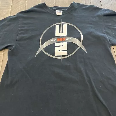 2011 U2 360 USA Tour Shirt Size Large Black • $17.95