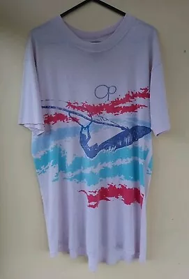 Ocean Pacific T-Shirt Vintage Single Stitch Tee Surf Graphic Adult Large USA 80s • £29.99