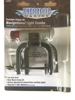 Shoreline Marine Portable LED Clamp On Navigation Light Only One Light As Seen • $19.99