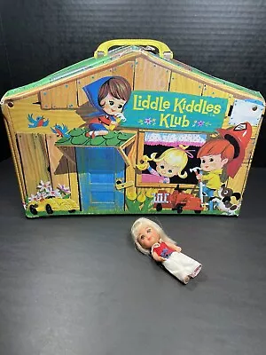 Liddle Kiddles Klub House 1965 Mattel Vintage Doll Playset Carry Case W/ Lola • $30