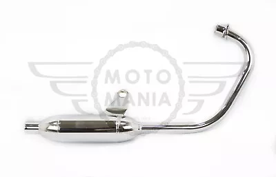 Customized Tracker Cafe Racer Exhaust Honda CG125 Chrome • £95