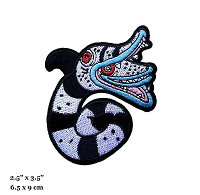Sandworm Beetlejuice Classic Movie Snake Monster Embroidered Iron On Patch • $4.99