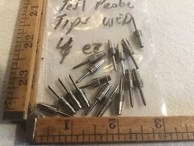 4 Vintage Screw In Test Probe Tips No Housing Used • $5