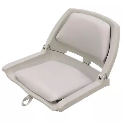 98391GY Padded Boat Seat Gray Molded Plastic Frame 20 Inches W X 17 Inches D ... • $64