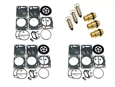 Polaris Triple Mikuni Carburetor Rebuild Kit & Needle/Seat SL SLX 650 780 785 • $119.95