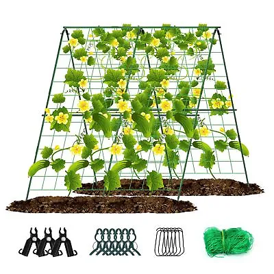 Garden Trellis A-Frame For Climbing Plant Vegetable Fruit Support Stand Full Set • £24.99