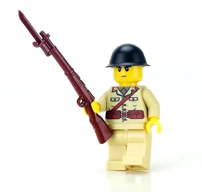 Battle Brick WW2 Japanese Soldier Made With Real LEGO® Minifigure • $17.11