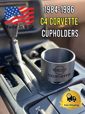 1984-1996 C4 Corvette Large Cup Holder Adapter W/ Corvette Logo • $29.99