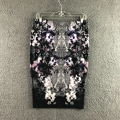 Womens Next Size UK 10 Multi Floral Printed Party Cocktail Pencil Skirt • £9.99