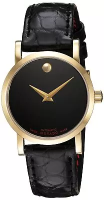 Movado Women's 0607010 Analog Display Swiss Automatic Black Red Label Watch • $699