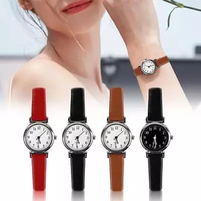 Ladies Wrist Watches Leather Strap Watch Quartz Analogue Case GX Metal F5X5 • $5.25