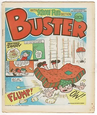 £1 • Buy Buster Comic 8th September 1984 Chalky X-Ray Specs Ivor Lott Leopard Lime St