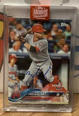 2019 Topps Archives Signature Zack Cozart Encased Auto Opening Day /99 Angels • $14.99