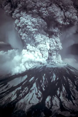 Helens Eruption Nature Event Vintage Photo Wall Art Home Decor - POSTER 20x30 • $23.99