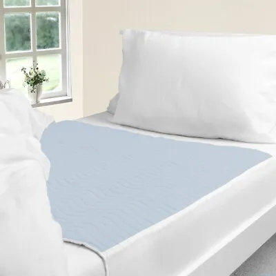 2 Washable Bed Pads/Waterproof Mattress Protector/ Potty Training Bed Protector • £19.75