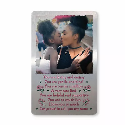 Personalised Mum Birthday Gift Poem Wallet Insert Thank You Gift Daughter Son • £5.99