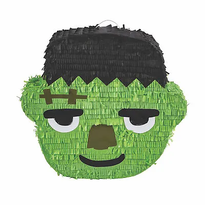 Green Monster Pinata Frankenstein Halloween Party Decor 1 Piece 16  X 15  • $26.81