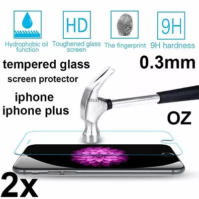 2XScratch Resist Tempered Glass Screen Protector  Iphone 6 / 6 Plus 6S /6S Plus • $2.99