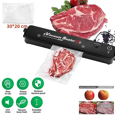 $7.95 • Buy Vacuum Sealer Machine Food Preservation Storage Saver Automatic With Seal Bags