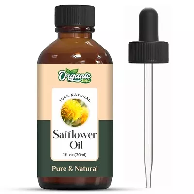 Organic Zing Safflower 100% Pure & Natural Carrier Oil - {30ml/1.01 Fl Oz} • £8.69