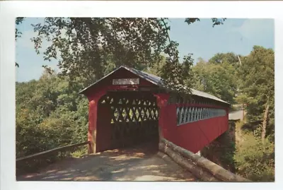 Vintage Vermont Postcard Old Covered Chiselville Bridge East Arlington Chrome • $1.99