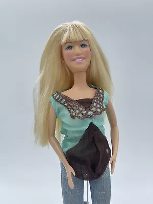 2007 Disney Hannah Montana Doll In Green & Brown Top  Blue Jeans • $8