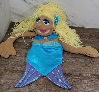 ☆ ~Melissa & Doug Mermaid Shelly Seashore Hand Puppet 16  Plush EUC Clean~ ☆ • $13.99