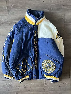 Vintage 1990s University Of Michigan Puffer Jacket • $80