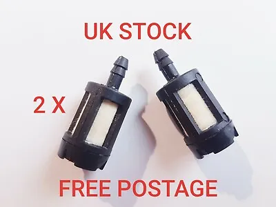 2 X Fuel Filter For Mitox Parker Cobra Qualcast Garden Tools. • £2.99