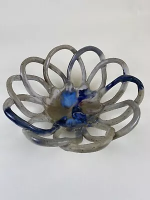 Studio Art Pottery Hand Coiled Pretzel Style Open Bowl Ann Hofstadter Atlanta GA • $28