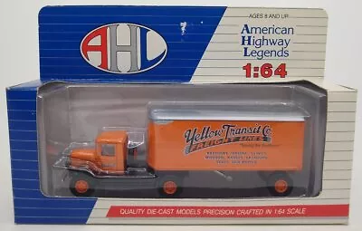 AHL L51103 1:64 Yellow Transit Co. Freight Lines Mack Model BM Tractor Trailer • $12.74