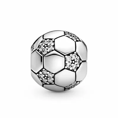 $49.99 • Buy PANDORA Charm Sterling Silver ALE S925 SPARKLING SOCCER BALL 798795C01 Dc