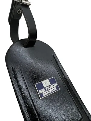 £15.95 • Buy HMP Prison Leather Luggage Tag Bag Case Personalised Engraved Officer Jail Gifts