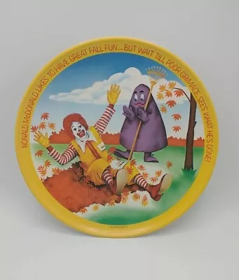 1977 McDonald's Lexington Plate Fall Grimace Ronald  • $7.40