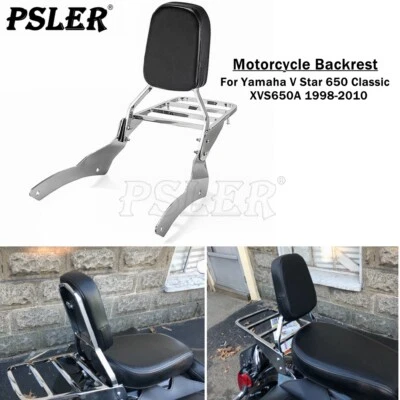 $85.99 • Buy Backrest Sissy Bar For Yamaha VStar Dragstar 400 650 1998-2014 XVS650 Classic