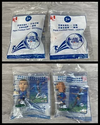 Beckham & Veron Pepsi / KFC Promo Corinthian Football Figures 2002 World Cup • £29.99