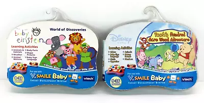 V Smile Baby V Tech Pooh 100 Acre Wood & World Of Discoveries Animals NEW Sealed • $18.65