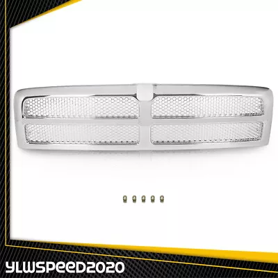 Chrome Grille Honeycomb Mesh Insert Fit For 94-02 Dodge Ram 1500 2500 3500 • $77.81