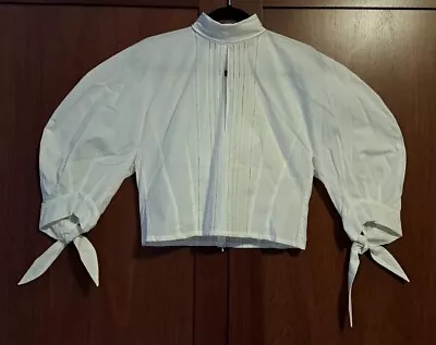 $78 • Buy SCANLAN THEODORE Aus 10, BNWT, Tie Back Blouse, White, RRP $350, Light Marks