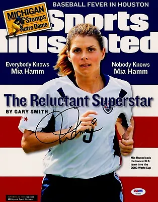 Mia Hamm Signed 11x14 Photo PSA COA Auto USA SI Sports Illustrated Soccer UNC • $199.99