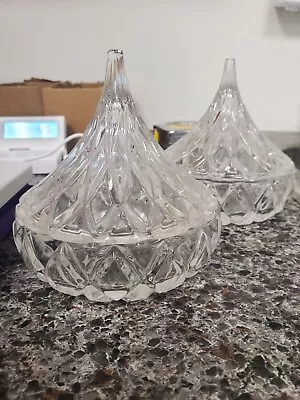 Vintage Shannon Crystal Hershey Kiss Shaped Candy Dish (2) • $20