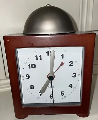 Michael Graves Design Dome Bell Quartz Wood Table Alarm Clock From Target - Used • $20