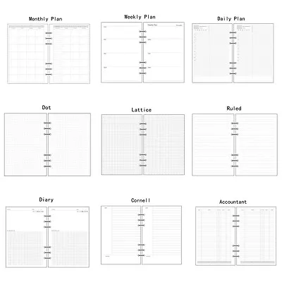 £3.43 • Buy A5/A6/A7 Planner Diary Insert Refill Schedule Organiser Plan 45Sheet Notes #UK
