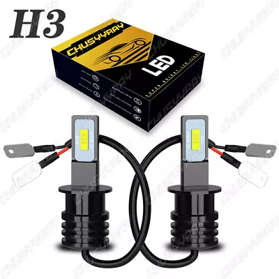 6500K H3 LED Fog Light Headlight Bulbs Car Driving Lamp Kit DRL White High Power • $12.34